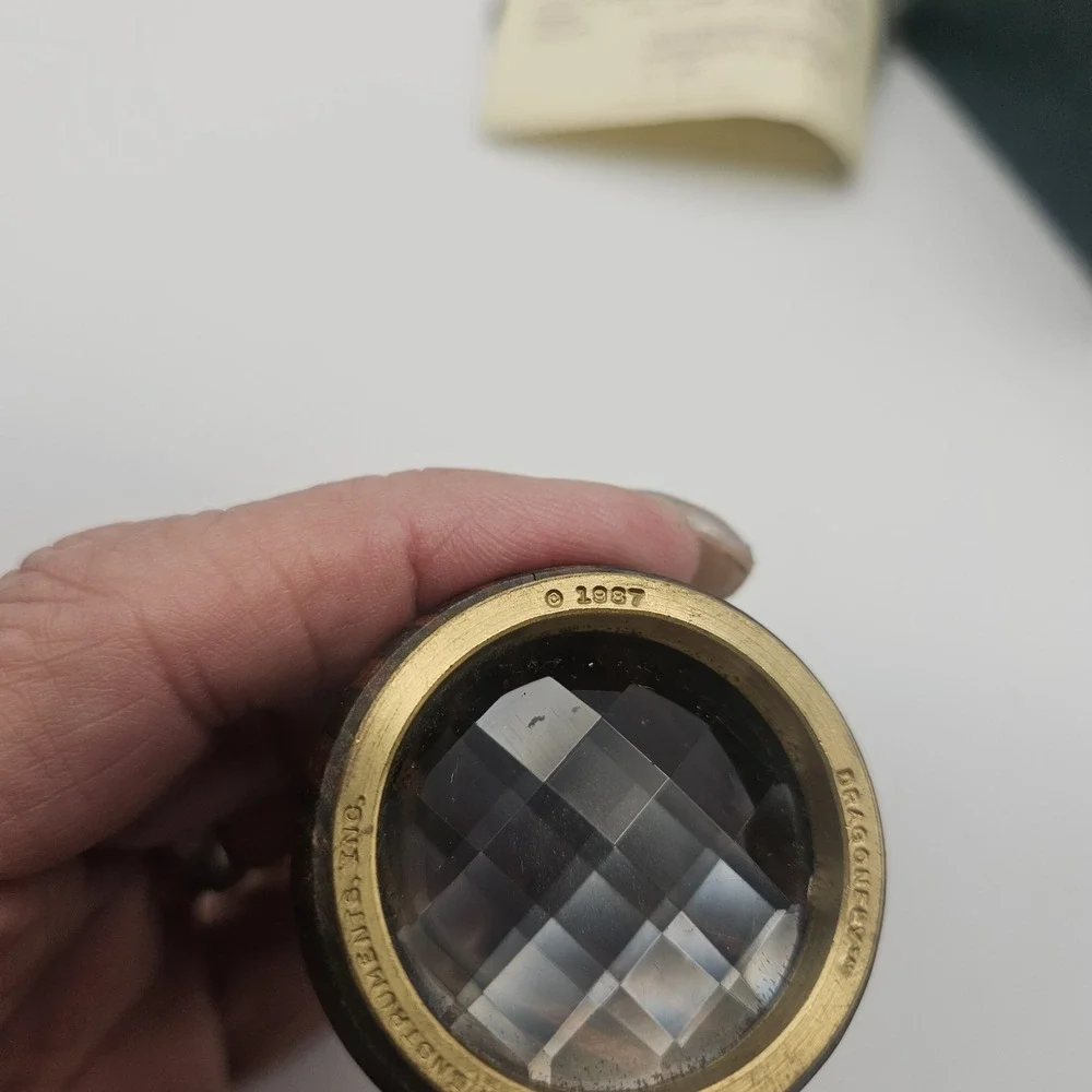 Vintage 1987 Van Cort Dragonfly Kaleidoscope Faceted Dioptric Scope Boxed
